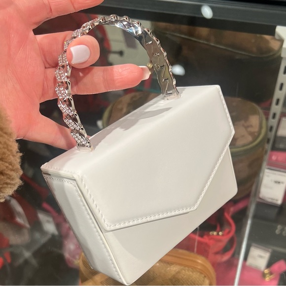 Amina Muaddi leather mini tote (NEW) - Picture 2 of 2